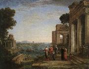 Claude Lorrain Aeneas-s Farewell to Dido in Carthago oil painting on canvas